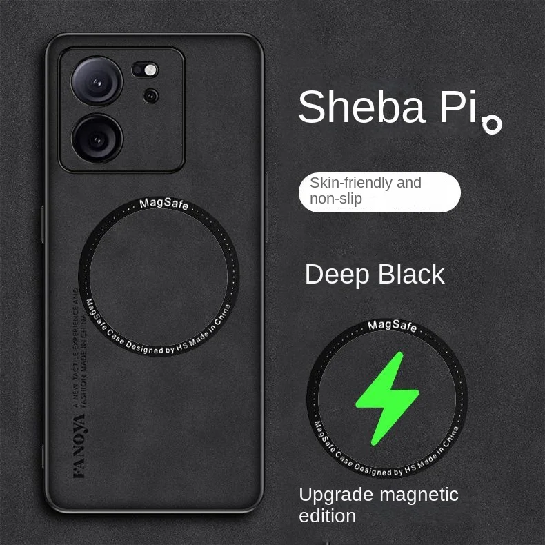 Para Xiaomi POCO F5 Pro F4 GT F3 funda suave de piel sintética funda protectora trasera magnética para Xiaomi POCO X5 X4 X3 M4 Pro M5S C40 m5 - imagen 2