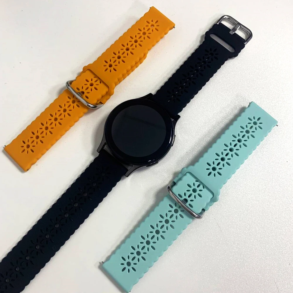 Correa de silicona de 20mm/22mm para Huawei Watch 5/4 Pro GT 5 4 3 2 GT Pro, correa de repuesto para pulsera transpirable Samung/Garmin/Amazfit - imagen 5