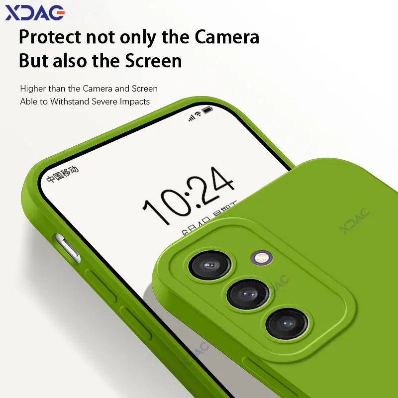 Fundas originales Angel Eyes para Samsung Galaxy S24 Plus 5G 360 bolsas cuadradas de silicona líquida SamsungS24 SamsungS24Plus S24Plus - imagen 4