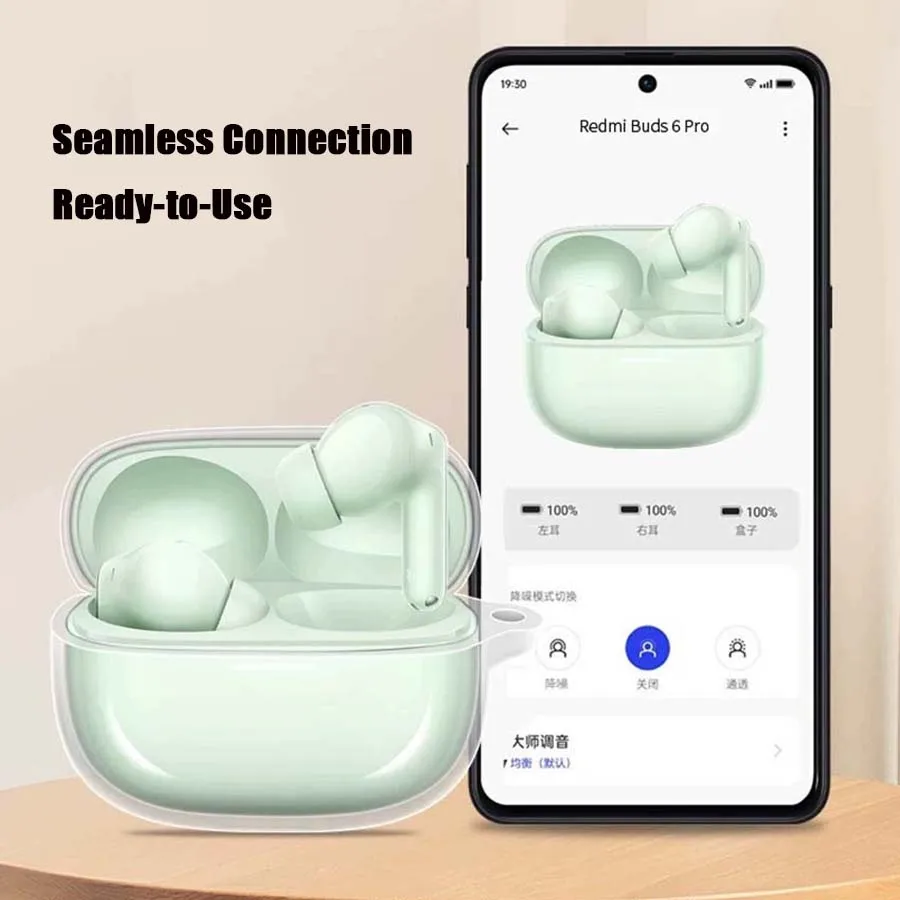 Funda suave de TPU para Redmi Buds 6 Pro, funda protectora transparente, funda de piel para Redmi Buds 6 Pro, Protector de auriculares inalámbricos - imagen 2