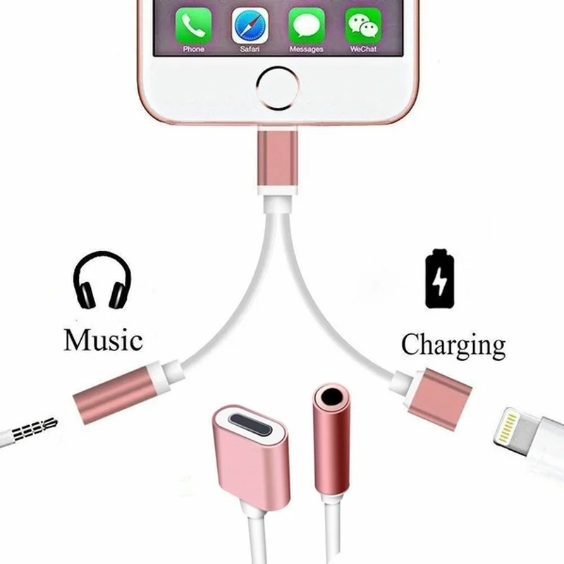 Cable Adaptador Lightning a Jack 3,5 mm con Carga para iPhone - imagen 4