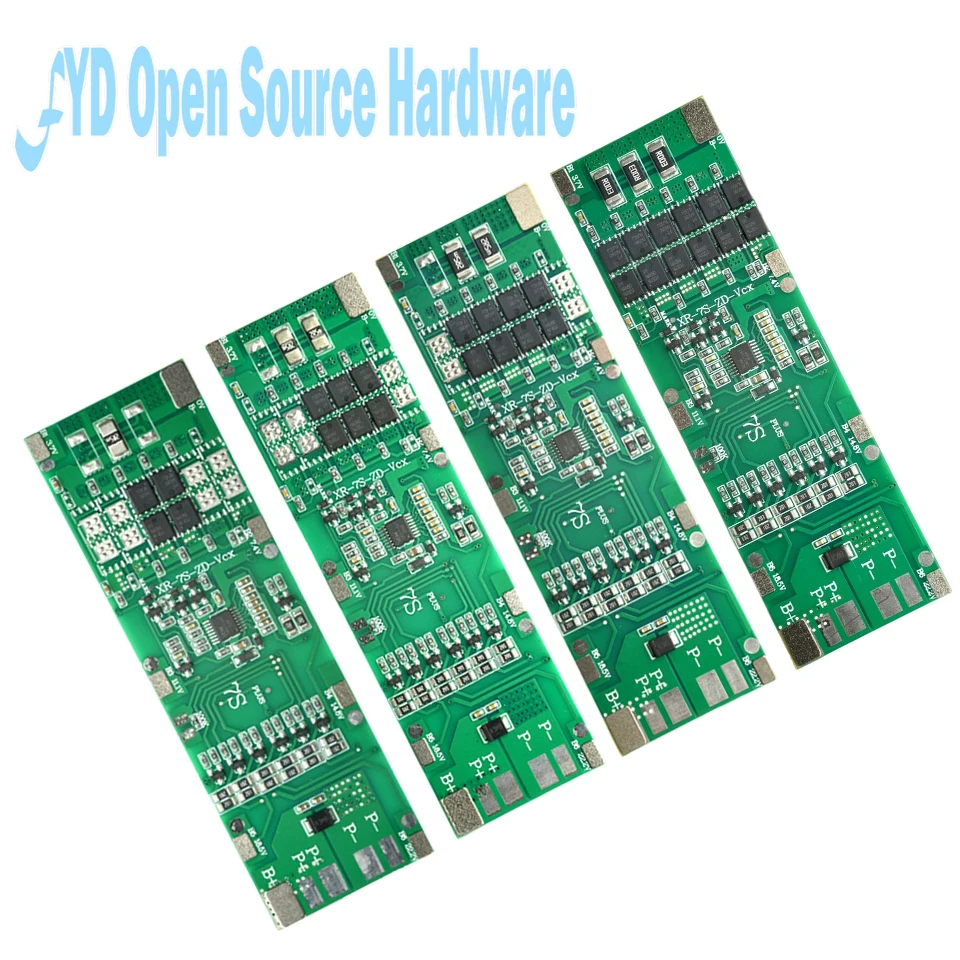 BMS 7S 24V 10A 15A 20A 30A placa de carga de batería de 18650 de iones de litio con función de equilibrio cortocircuito/protección de temperatura