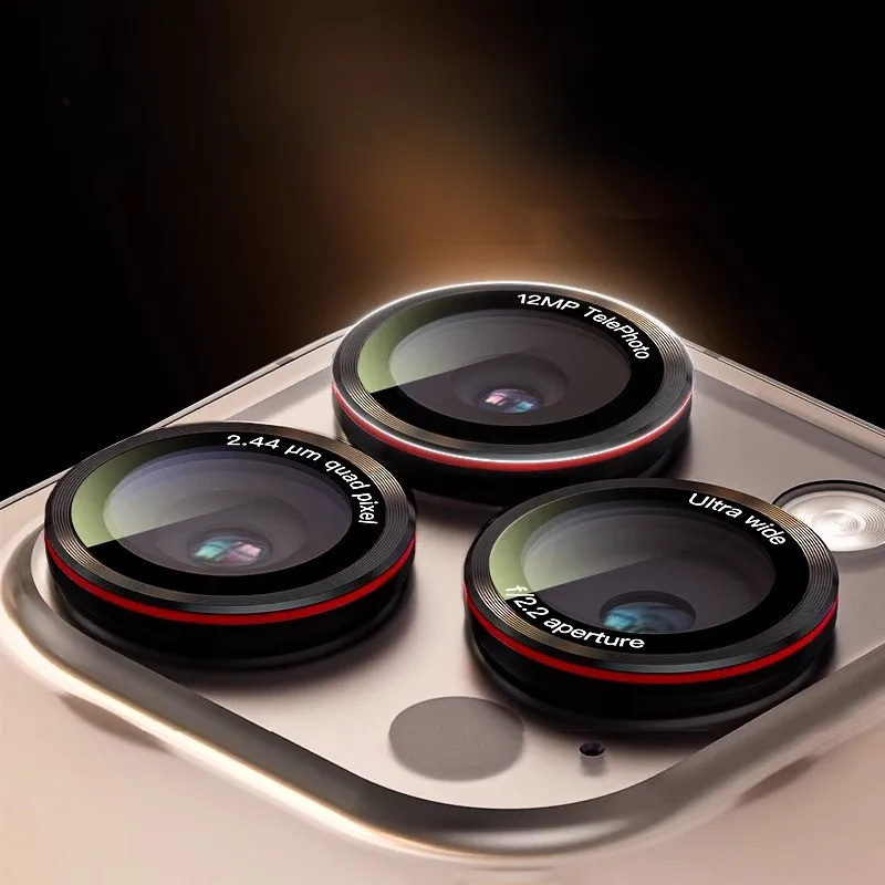 Optik Pro Protector de lente de cámara para IPhone 16 15 14 13 11 Pro Max Plus 12 Mini 16Pro 16e accesorios de cubierta de lente de vidrio templado