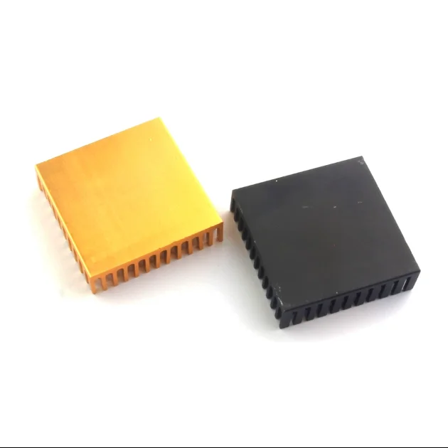 WE DO disipador de calor de aluminio anodizado, radiador, 40x40x11mm, dorado, negro - imagen 3