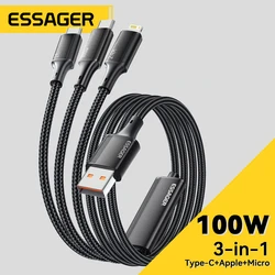Essager Cable USB-C PD Carga Rápida para MacBook y Móviles