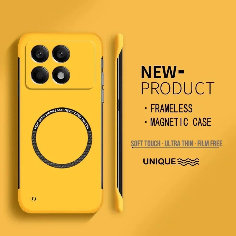 Funda de teléfono dura sin marco para Poco F7 Ultra X7 X6 Pro F3 F4 F5 F6 Pro X3 X4 GT M4 M3 Pro 5G, funda trasera pura mate - imagen 3