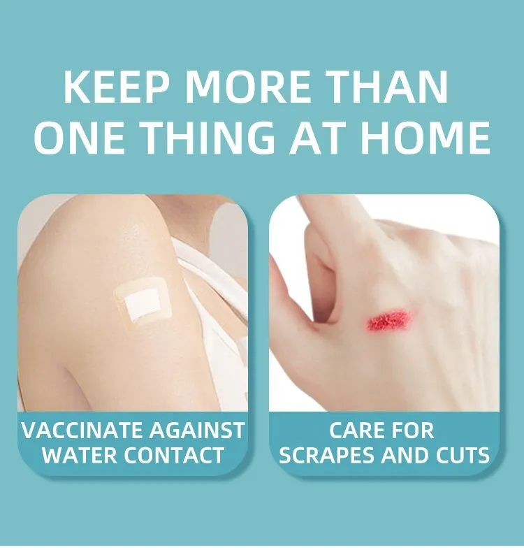 Banda protectora de PU cuadrada Transparente, accesorio impermeable, Banda adhesiva Hemostática, 50 piezas, 38x38mm - imagen 2