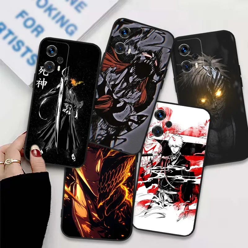 Funda Ichigo Kurosaki para Motorola Edge 60 50 40 E22i E22 E15 S X30 G G24 Pro Stylus Play Power 5G 2025 funda de teléfono