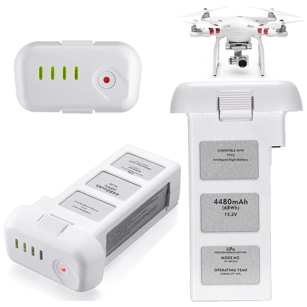 4480mAh 15,2V para batería LiPo de vuelo inteligente profesional DJI Phantom 3 - imagen 2