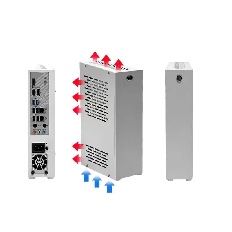 ARSYLID ITX Q32 Thin Caja de computadora 3.2L Más pequeño Mini Core Display Form Factor Chasis 50mm Radiador Flex PSU Q31 - imagen 5