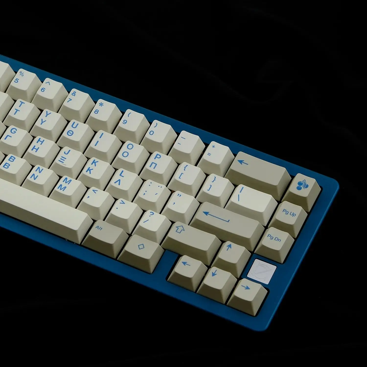 Shenpo Retro Azul Griego Teclado Mecánico Teclas PBT Dye Sub Cherry Profile Fullset Keebox - imagen 3