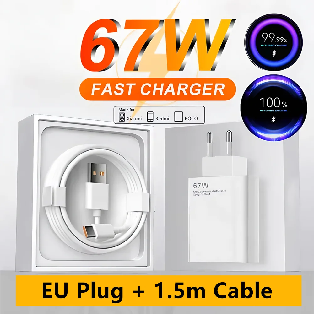 EU Plug - 1.5m Cable