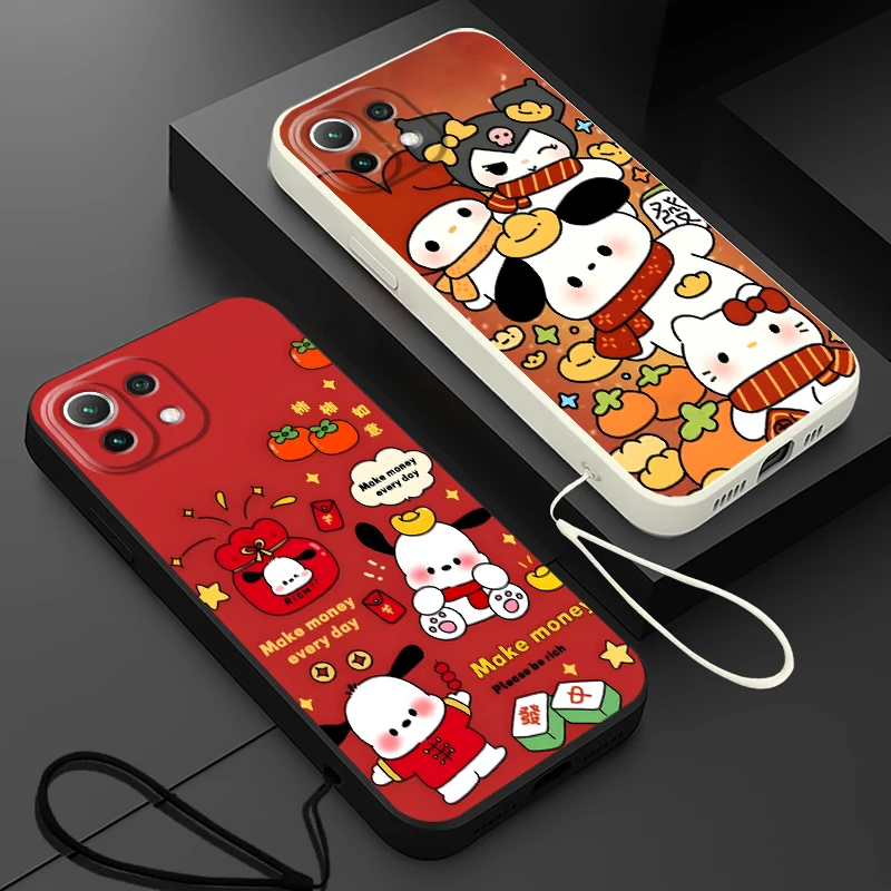 Funda blanda para Xiaomi Mi 10T 11T 12T Pro 11 12 Lite 13 lindo personaje Navidad