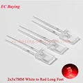 2X5X7 W-Red 10pcs