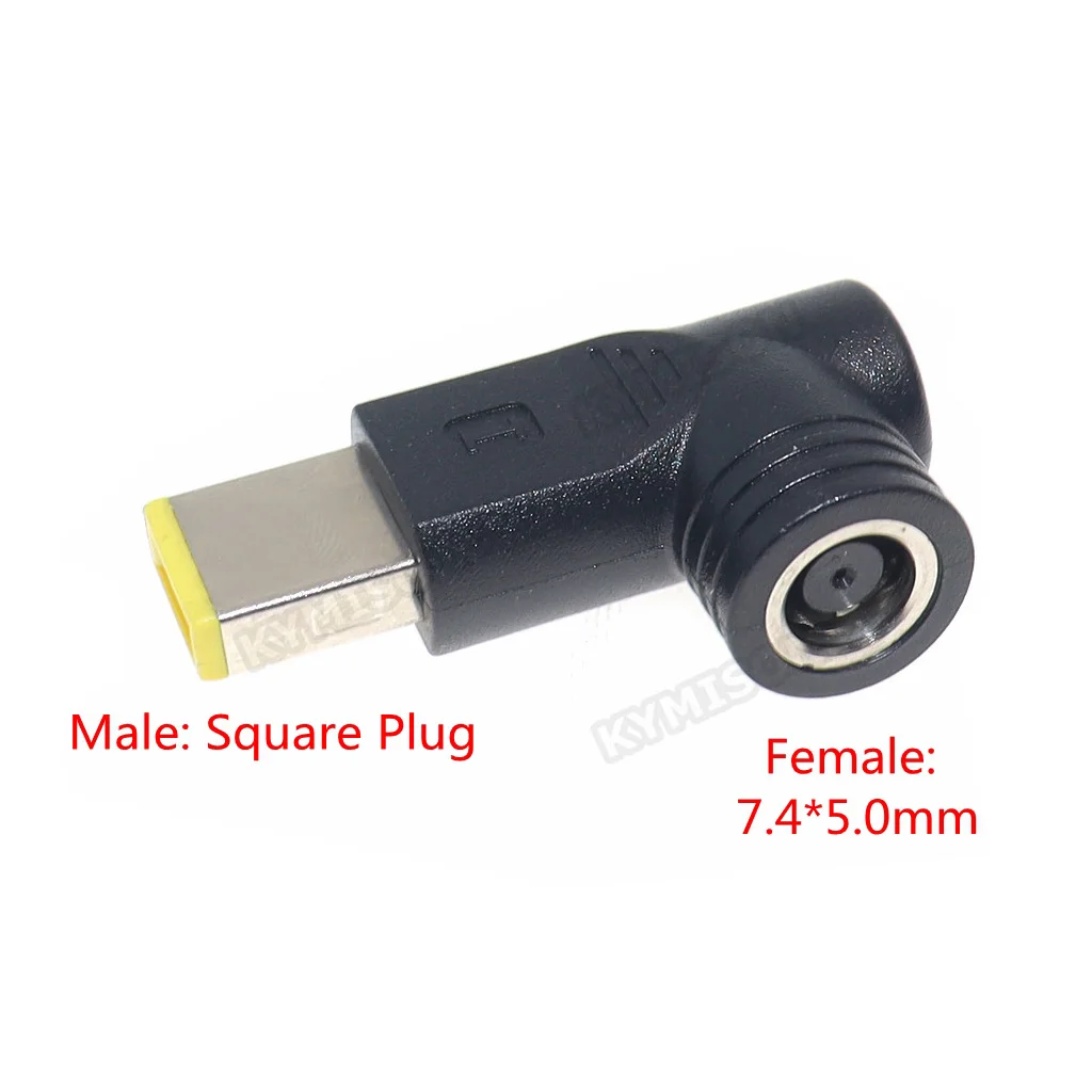 Convertidor de adaptador de corriente CC, Conector de enchufe hembra a cuadrado de 7,4x5,0mm para Lenovo ThinkPad Ultrabook X230S, portátil y PC