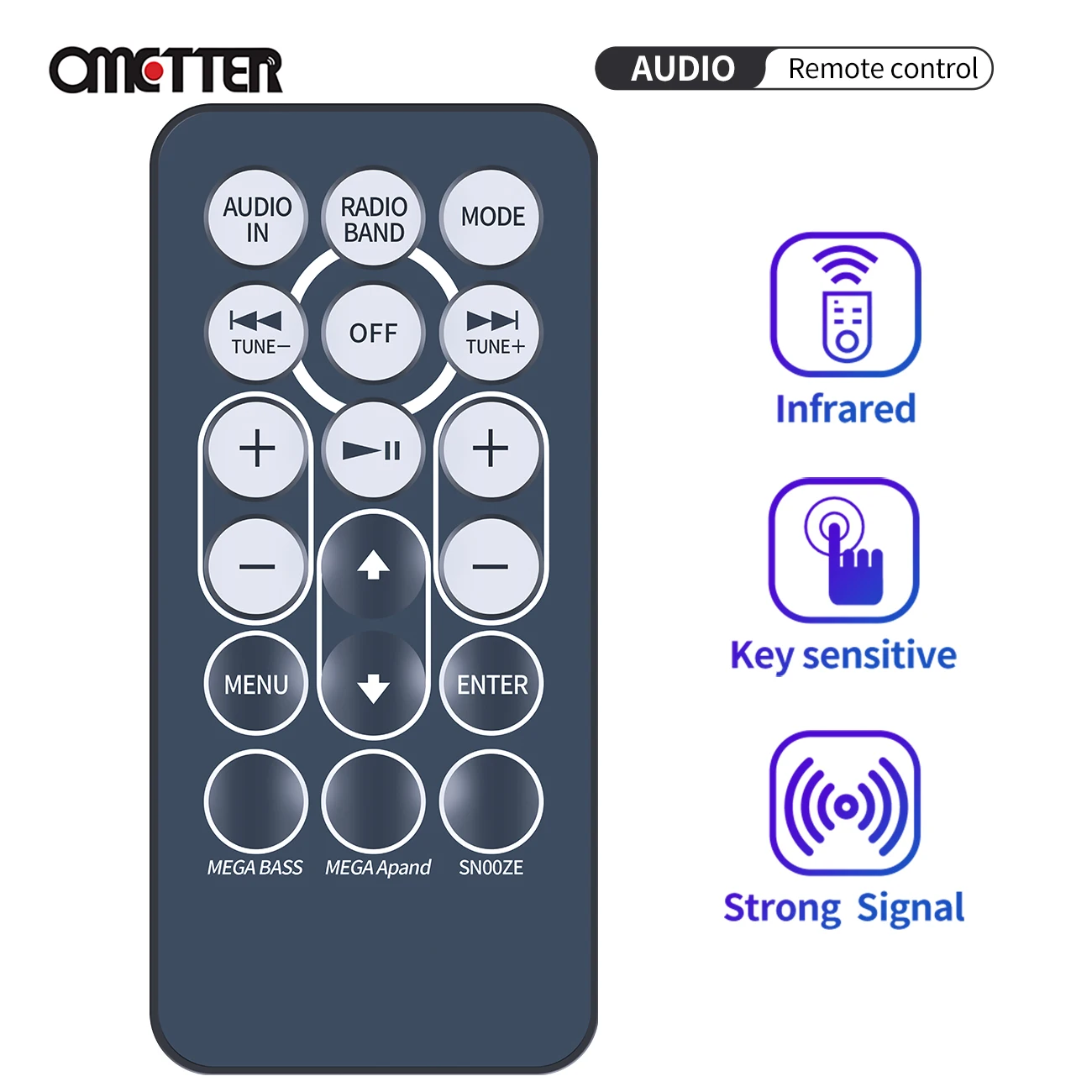 Mando a distancia Original RMT-CDS11IP para Sony, sistema de acoplamiento de Audio Personal, ICF-DS11IP - imagen 2