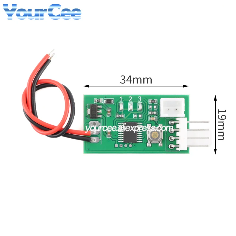 5 uds/1 unidad 1 canal DC12V PWM 4 cables controlador regulador de velocidad del ventilador interruptor de Control de temperatura del ordenador CPU ventilador enfriador alarma STK - imagen 4