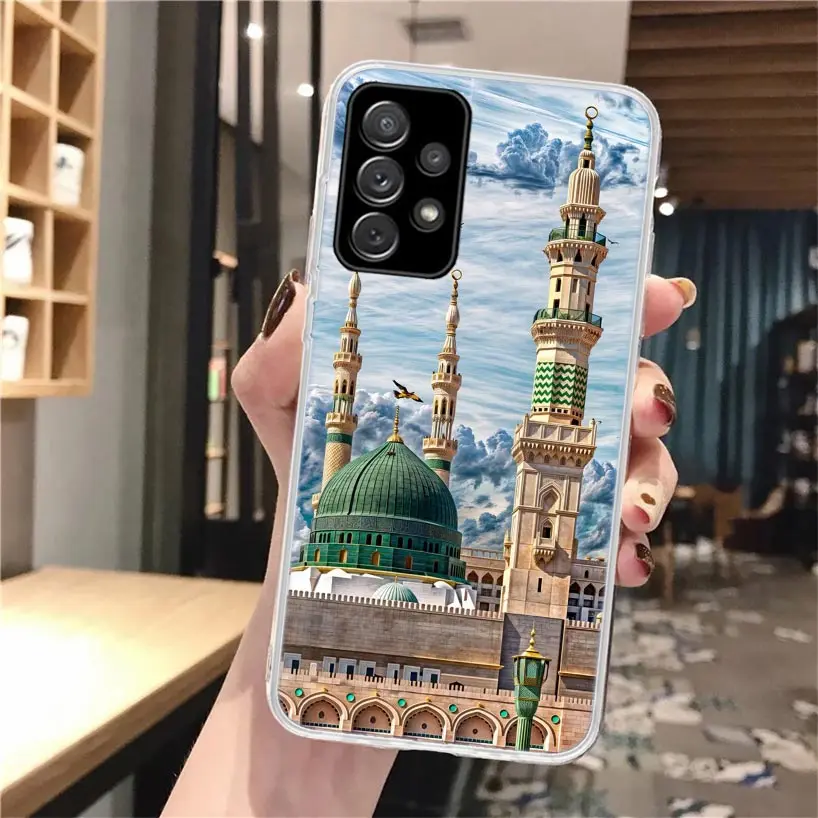 Funda de teléfono de silicona con mezquita musulmana islámica para Samsung Galaxy A52 A51 A50S A42 A32 A22 A12 A02S A30S A20S A10S A41 A31 A21S A40 A30 - imagen 5