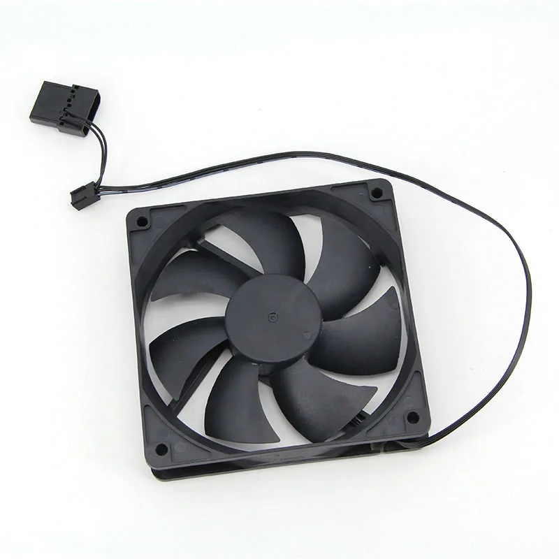 12cm DC 12v 3 pines o grande 4 pines ventilador de refrigeración de computadora sin escobillas 12025 120mm x 25mm ventiladores disipador de calor radiador para caja de PC GPU CPU Cooler - imagen 4