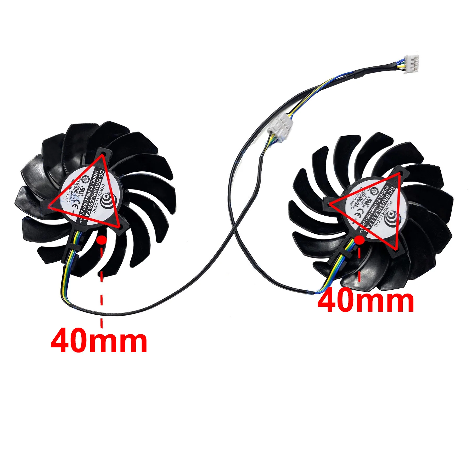 Ventilador de tarjeta de Video para MSI GeForce RTX 2070 SUPER VENTUS GP, ventilador de repuesto de tarjeta gráfica, 87MM, PLD09210S12HH RTX2070 RTX2060 - imagen 5
