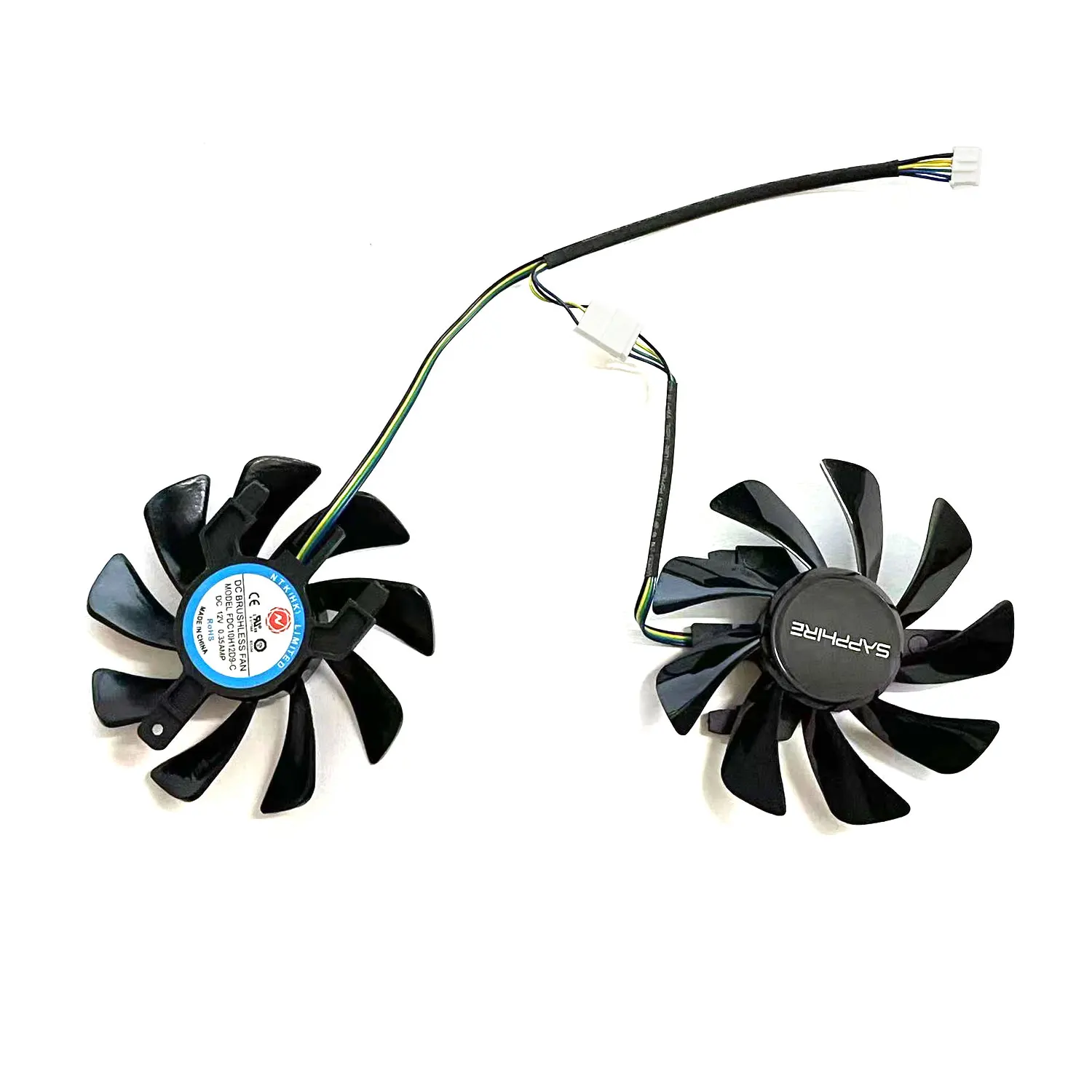 Nuevo 85MM 4PIN FDC12HD9-C T 129215 Ventilador GPU SU RX 580 para tarjeta gráfica Sapphire RX 580 2048SP 8G D5 - imagen 3