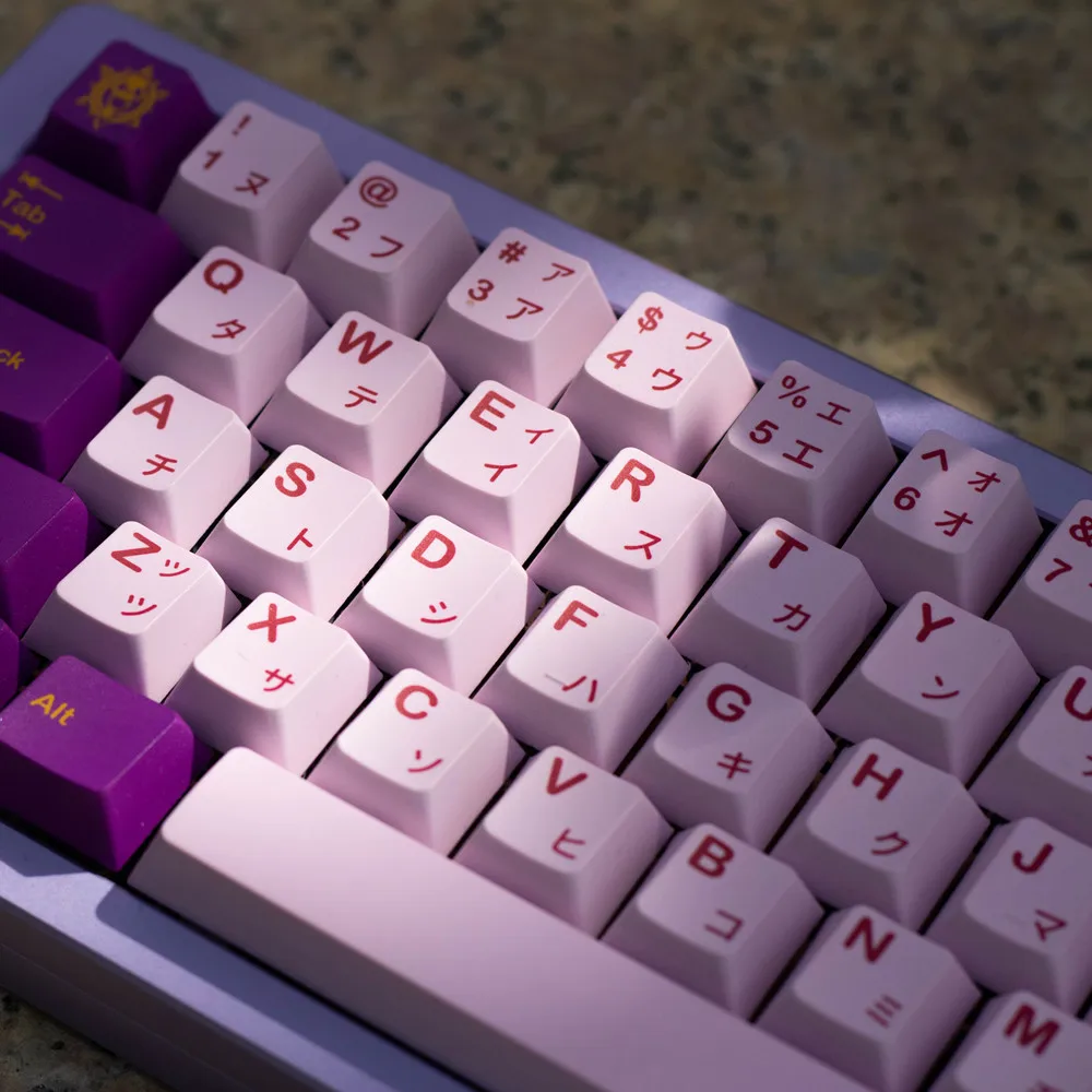 GMK Deathly Queen Clone Keycap, Cherry Profile DYE Sub PBT, juegos completos de 142 teclas con ISO Enter, nuevas teclas para interruptor cruzado - imagen 5