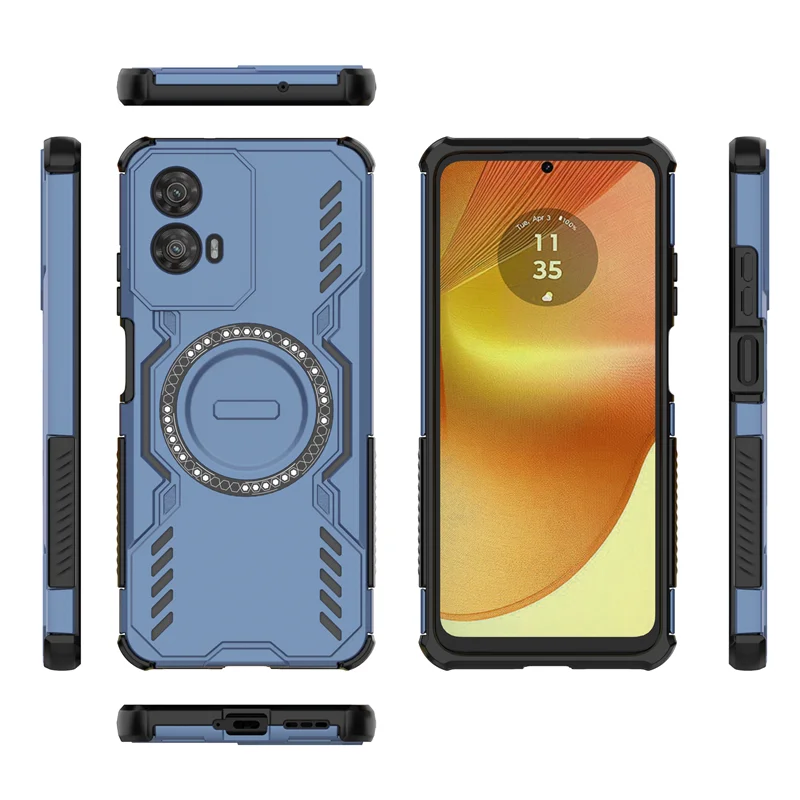 Para Motorola Moto G34 Funda Moto G34 Funda disipación de calor carga inalámbrica magnética Fundas protectoras para teléfono en Moto G34 Funda - imagen 3