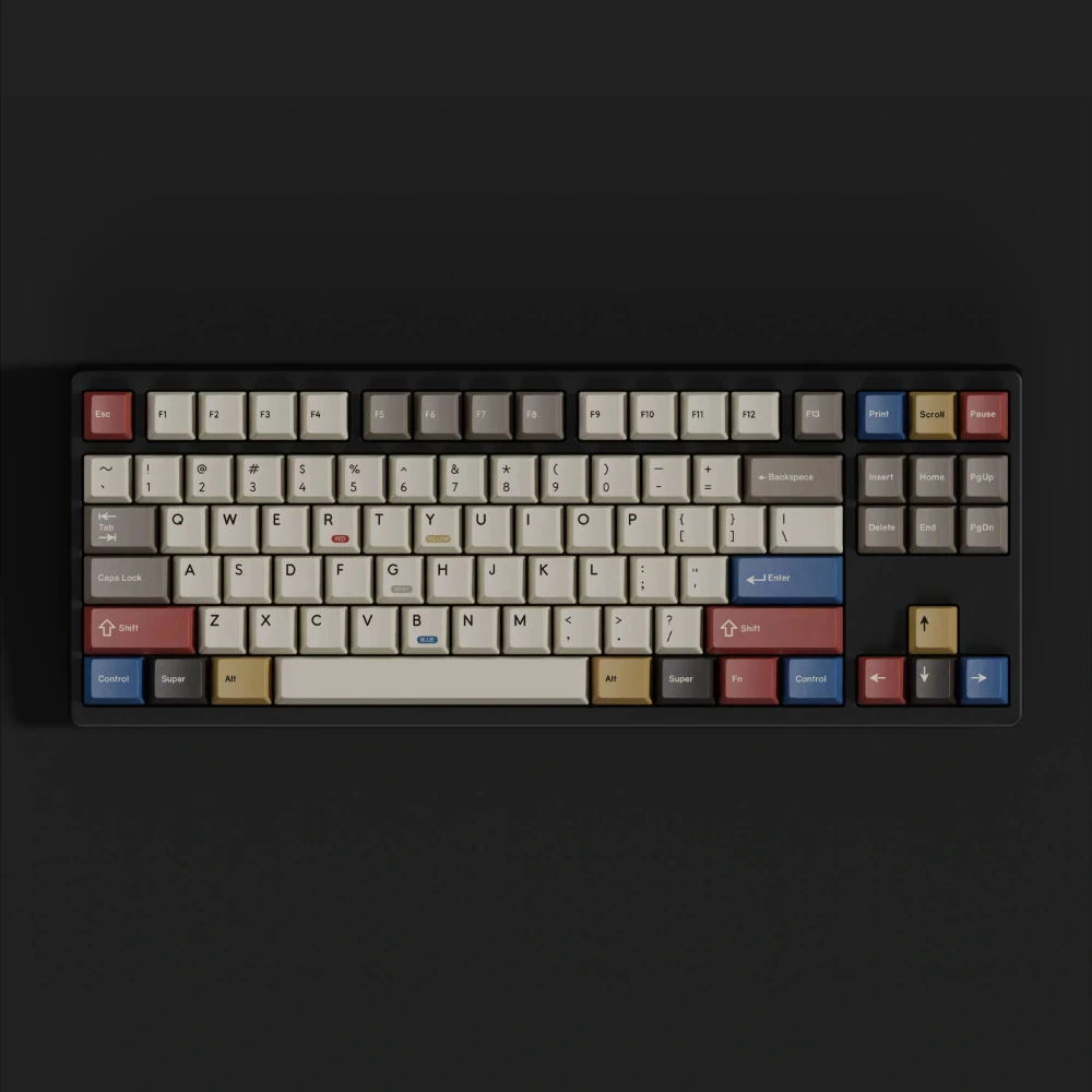 Teclas PBT Retro 100 con perfil de cereza, teclas de sublimación de tinte, 158 teclas para teclado mecánico MX Switch, barra espaciadora dividida - imagen 2