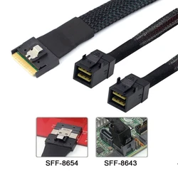 Cable Mini-SAS SFF-8654 8i a doble SAS HD SFF-8643