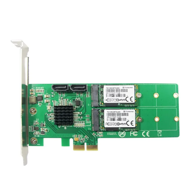 IOCREST 2 puertos SATA 6Gbps + doble tecla B ranura M.2 tarjeta PCI-e SATA 3,0 NGFF SSD + adaptador de tarjeta de expansión HDD compatible con win10 - imagen 3