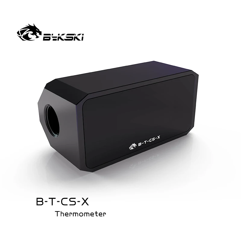 Bykski-medidor de temperatura del agua con pantalla Digital OLED, sistema de enfriador de agua, termómetro doble G1/4 '', Sensor de temperatura - imagen 3