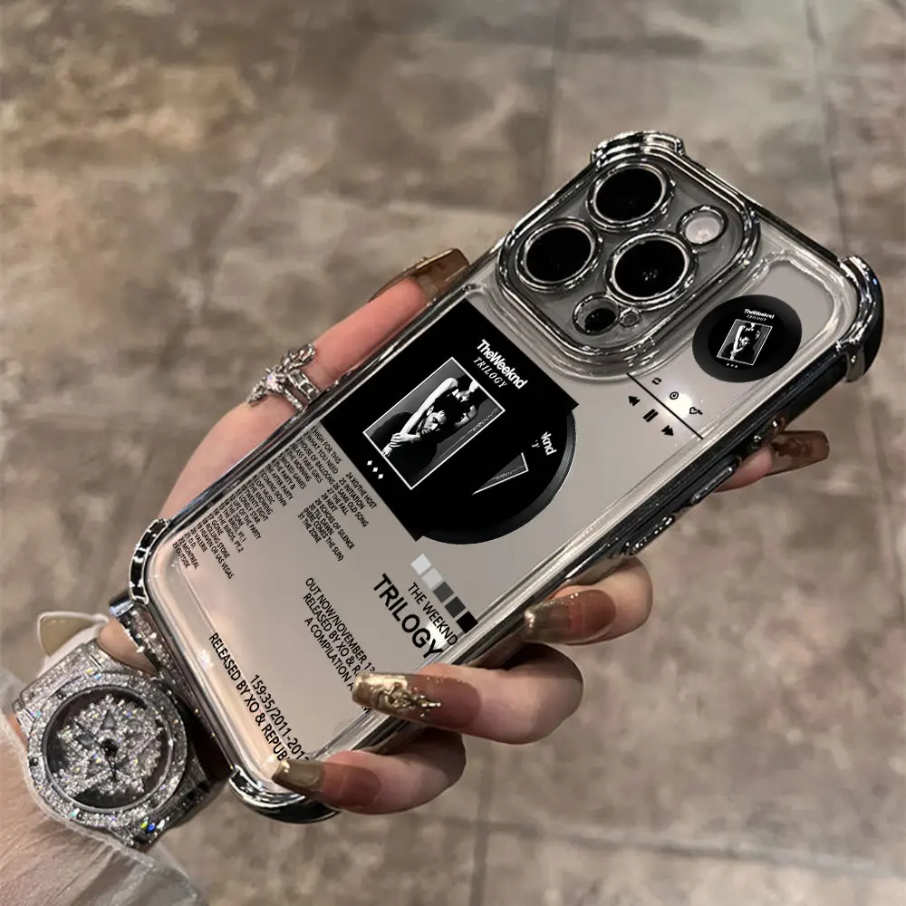 The Weeknd nuevo álbum de carteles funda de teléfono chapada en caliente para iPhone 16e 15 14 13 12 11 Pro Max X XR XSMax 7 8 6 Plus Airabag anticaída - imagen 4