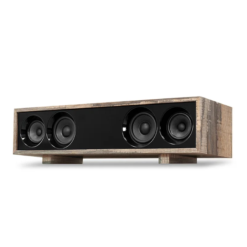 Altavoz Bluetooth Barra Madera con Doble Tweeter y Entrada Auxiliar