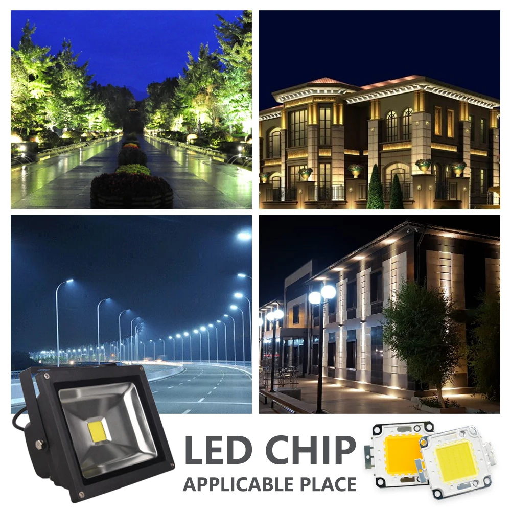 Módulo COB de 10W, 20W, 30W, 50W, DC30-36V, diodo de Chip de cuentas LED, bombilla para foco de enfoque al aire libre, cuentas de luz integradas para jardín DIY - imagen 5