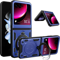 Funda deslizante Motorola Razr con soporte anillo y cámara antigolpes