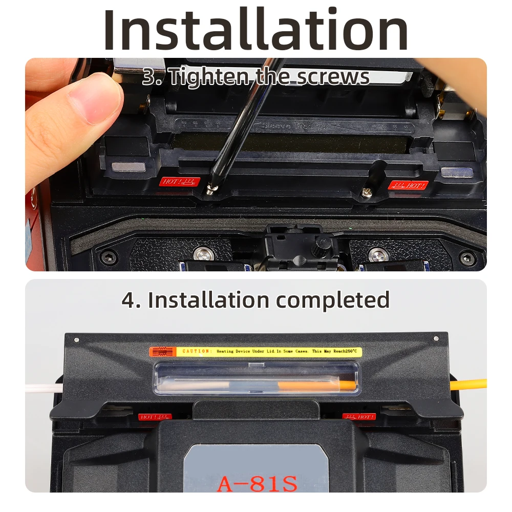 Empalmador de fusión de fibra, accesorios originales, tanque de calefacción, horno de calefacción de FS-60F/A-87S/A-81S/A-88S/A-80S - imagen 5