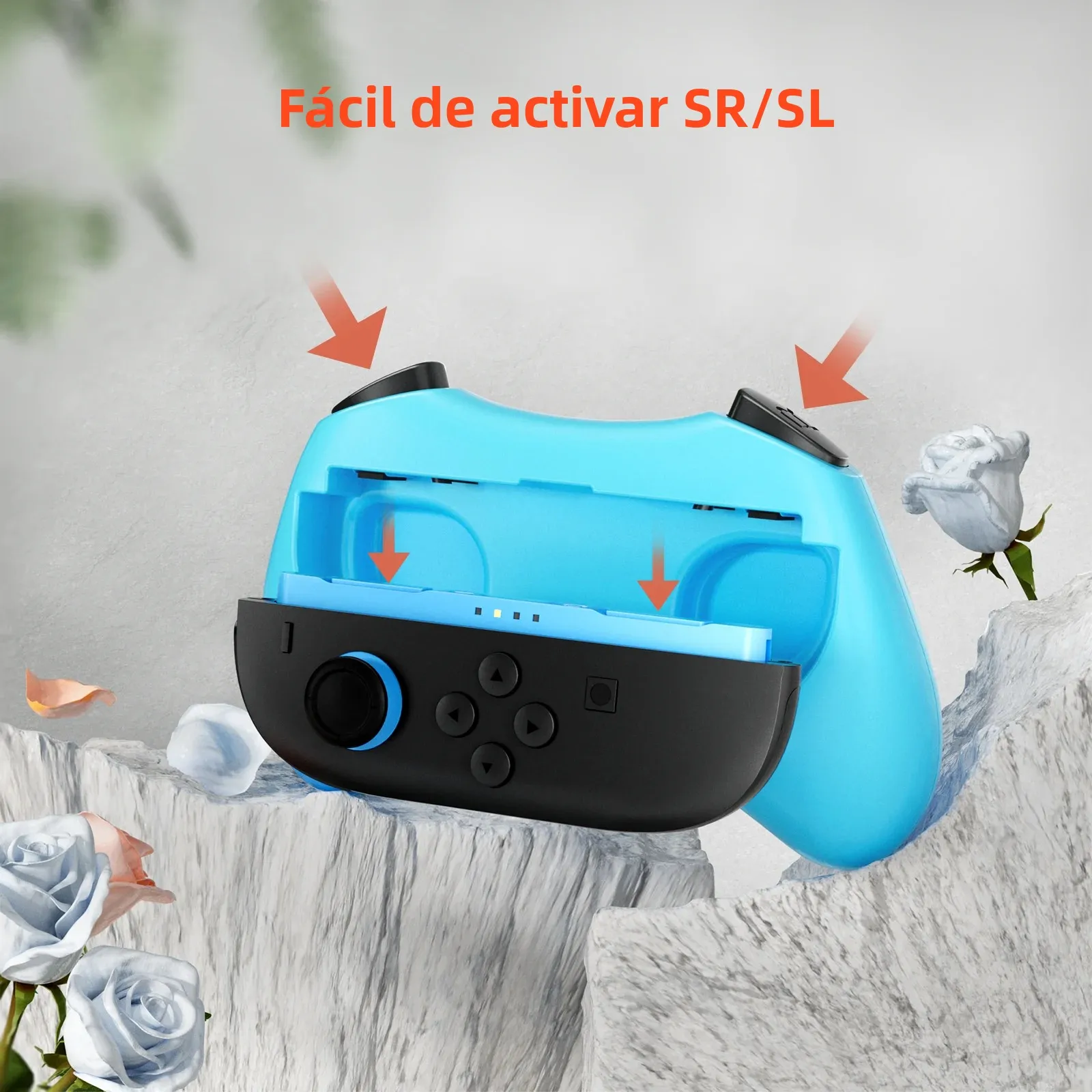 Accesorios de juego GAMINJA, 2 uds., empuñaduras cómodas para Switch 2, empuñadura de consola, soporte izquierdo y derecho, controlador de mando - imagen 2