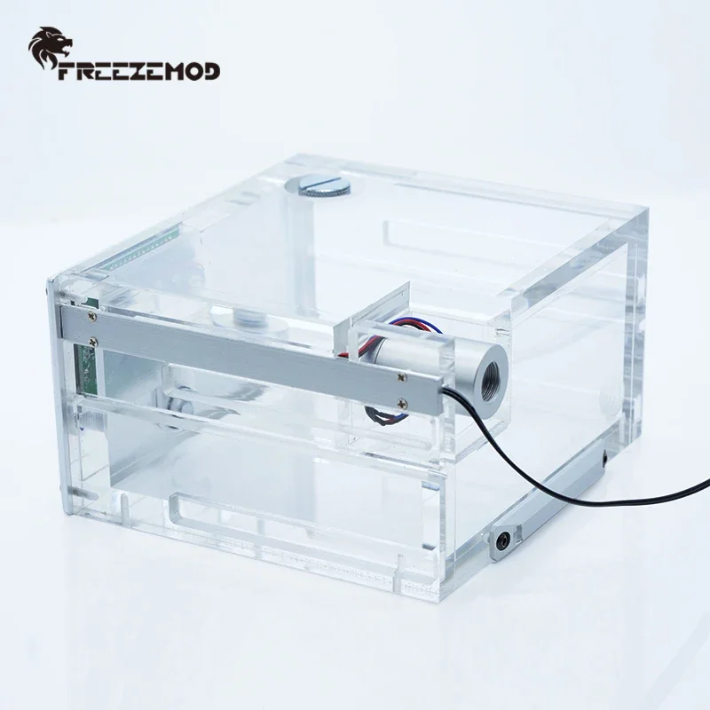 FREEZEMOD AIO Tanque de agua de doble accionamiento con termómetro y medidor de flujo Termómetro de correa de tanque de agua AI GQSX-Y2S - imagen 4