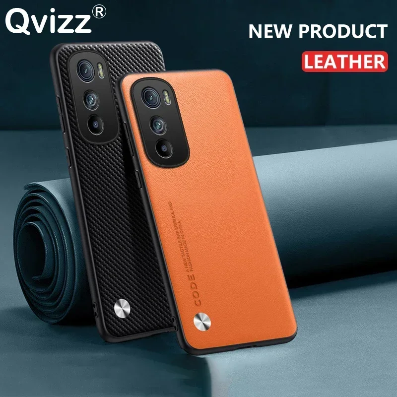 Para Motorola Moto Edge 30 funda de teléfono de cuero de lujo fibra de carbono bordes suaves esmerilados cubierta dura a prueba de golpes MotorolaMotoEdge30 - imagen 5