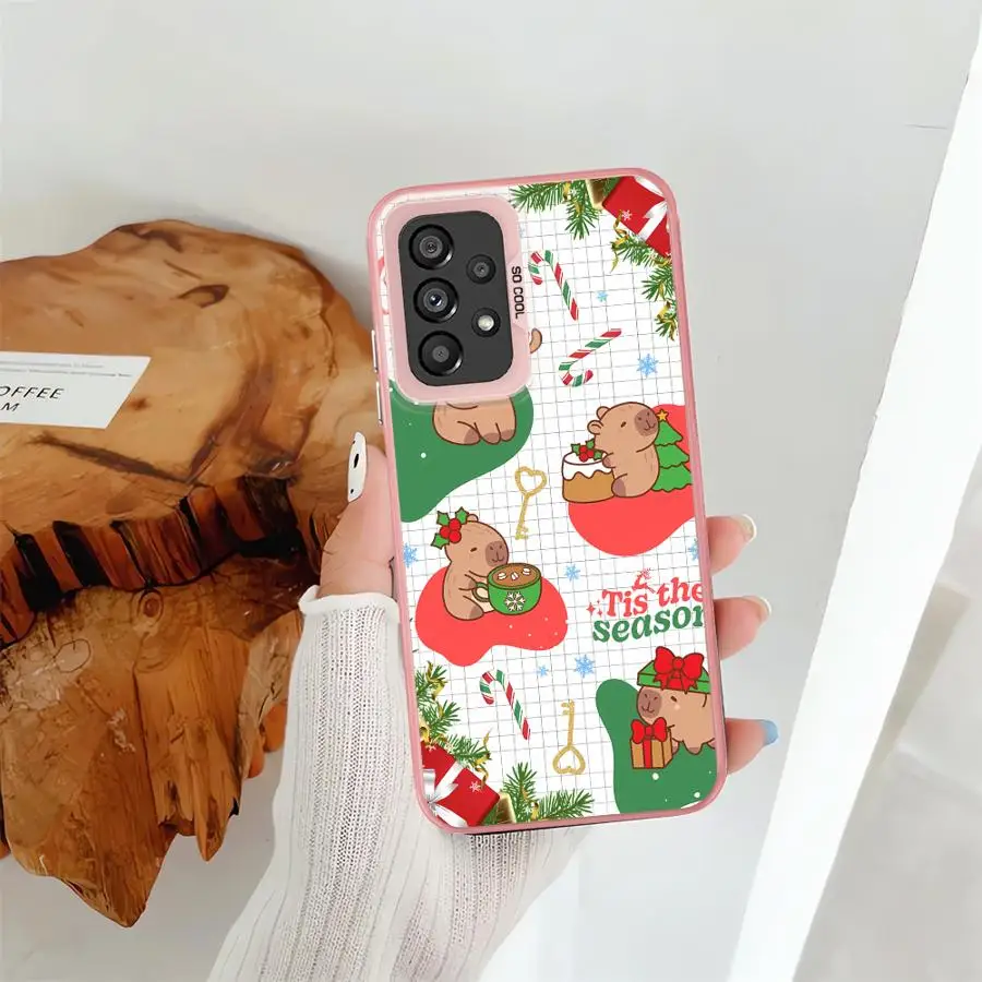 Funda trasera de teléfono para Xiaomi Redmi A5 A1 A2 Plus 14C K60 9C 10C 13C 9T 12C lindo capibara de Navidad - imagen 4