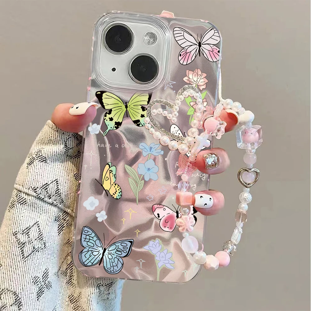 Funda 3D con lazo de mariposa para Samsung Galaxy S25 S24 S23 Ultra S22 S21 Plus S20 FE S22 Ultra A56 A16 A26 A55 A35 A15 - imagen 4