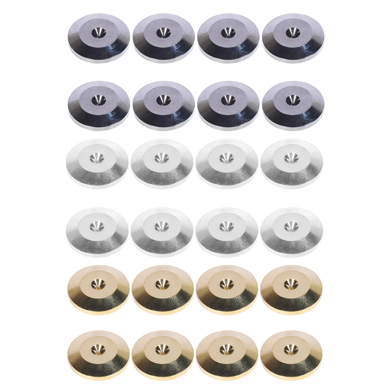 Paquete 8 altavoces aleación aluminio 25x5mm, punta aislamiento, alfombrilla para pies, almohadilla Base para - imagen 2