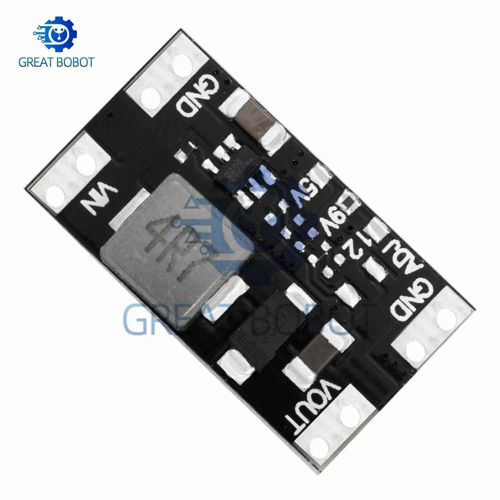 Mini placa de refuerzo 2A XL3608, módulo de alimentación elevadora conmutada DC-DC con tensiones de salida de 5V, 9V, 12V - imagen 5