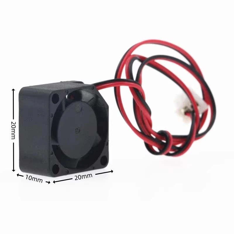 Nuevo 2010 5V 12V 24V 20MM ventilador 20*20*10MM ventilador de refrigeración 2 cables 3 cables ventilador ultrafino Mini ventilador para ordenador portátil - imagen 2