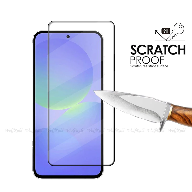 4 Uds para Samsung A36 vidrio Samsung Galaxy A36 A 36 Protector de vidrio templado cubierta completa pegamento HD 9H Protector de pantalla Samsung A36 - imagen 3
