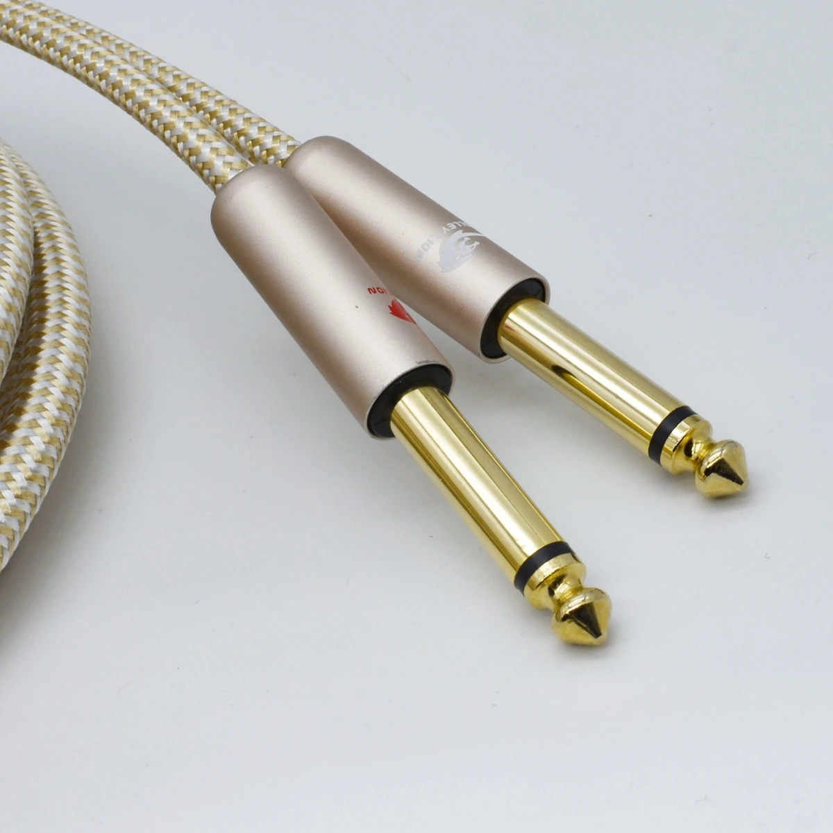 Cable de Audio Hifi, enchufe RCA Dual a conector TS Dual de 6,35mm y 1/4 pulgadas para amplificador, mezclador, TV, Cable SPC chapado en oro, 1M, 2M, 3M, 5M, 8M, 10M - imagen 5