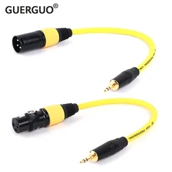 GuerGuo Cable XLR a Jack 3,5 mm TRS estéreo para micrófono PA