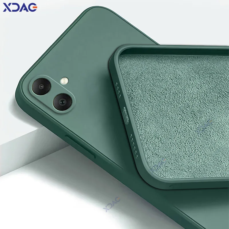 Funda de lujo de doble capa para teléfonos móviles Samsung Galaxy A06 5G protección de lente SamsungA06 armadura de silicona cuadrada suave de moda - imagen 3