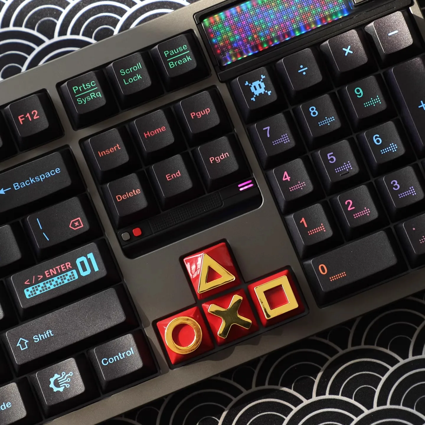 Teclas con símbolo de Metal, resina personalizada, 4 Uds., teclas creativas originales hechas a mano DIY para adornos de teclado mecánico - imagen 4