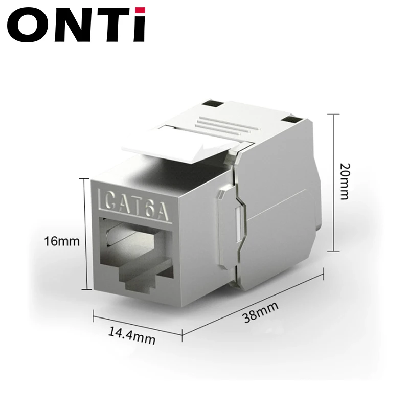 Conector Keystone RJ45 Blindado – Acoplador Cable Red CAT5E-CAT8 - imagen 5